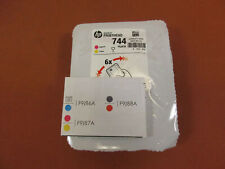 Original HP 744 Magenta/Yellow F9J87A verschweiß, Druckkopf,HP Printhead cleaner