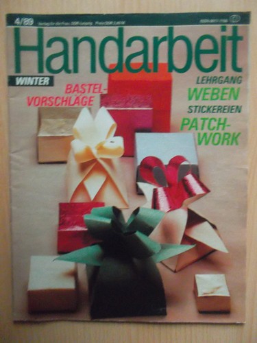 Handarbeit 1989 zeitschrift - handarbeit,