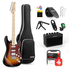 Donner DST-152 E-Gitarren-Set mit Verstärker, Humbucker und Single Coil Split