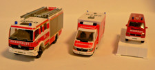 Feuerwehr Düsseldorf, 3  Stück Feuerwehrmodelle + Beschriftung,