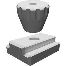 T-Muttern und Knauf Set für