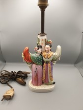 Antike chinesische Porzellanfigur Lampe Butterfly Lovers china