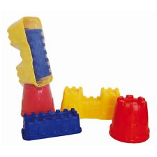 Spielstabil Sandburg Set, Burgturm, Burgmauer, Burgtor, Sandspielzeug