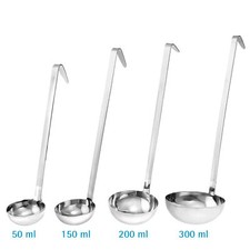GRÄWE Schöpfkelle Gastro Suppenkelle Schöpflöffel Edelstahl 50 ml - 300 ml