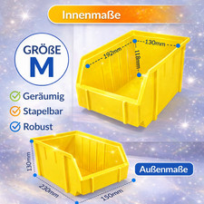 Stapelbox M Sichtlagerbox