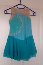 iEFiEL Eiskunstlauf Kleid Mädchen grün Gr. 152