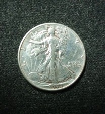 USA 1944 Walking Liberty Half Dollar 50 Cent  Silber 