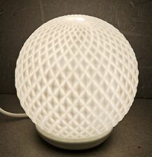 Kugelleuchte Tischlampe Lampe Rund Weiss 18cm Keramik Neu