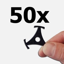 50 Single-Adapter für Musicbox / Kreuze Sterne 7" Schallplatten - incl. Versand