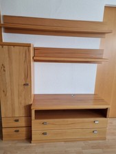 Hochwertige Wohnzimmermöbel - CESANA Wohnkombi Kernbuche teilmassiv - mehrteilig