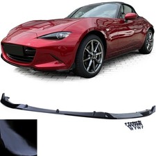 Front Spoiler Lippe Stoßstange Schwarz Glanz passend für Mazda MX5 ND ab 2015