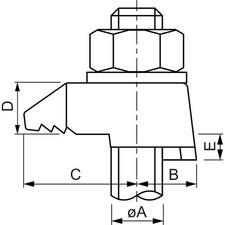 BEAM CLAMP BB1G20 Stahlträgerklemme M20 Sphaeroguss feuerverzinkt mit Zulassung