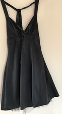 Cocktailkleid Abiball Abschlussball Kleid, schwarz, knielang, neuwertig Gr. S