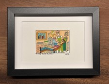 James Rizzi: original Siebdruck „FIX MY TEETH PLEASE“, 2002, gerahmt, vergriffen