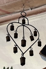 Großes Primitive Kuhglocke Herz Ziegenglocke Windspiel