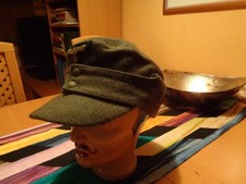 Baschlikmütze ,  Feldmütze, alt, Gebirgsjäger , entnazifiziert