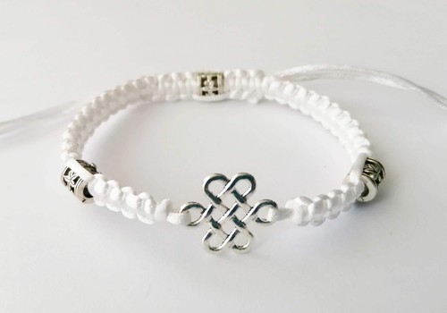 Shamballa armband weiss - shamballa,