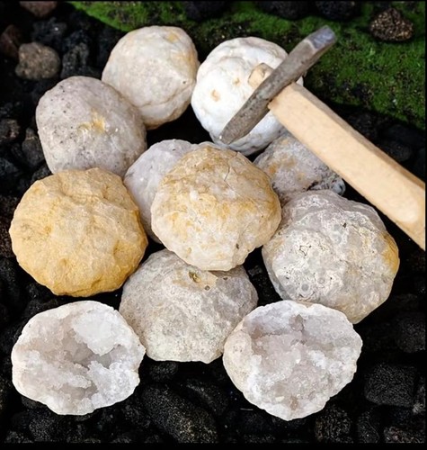 Quarz geode ungeöffnet achat - quarz,
