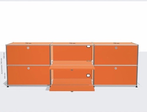 Usm haller sideboard orange - usm,