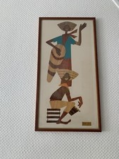 Vintage Mid Century Moderne Robert Lyons Wandbild Mexiko Bild 60er Jahre Kunst