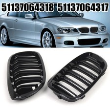 F??r BMW E46 Sto?stange vorne Gitter Luftansaugteile OEM 51137064318 Schwarz