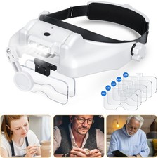 Lupenbrille mit Licht Hände