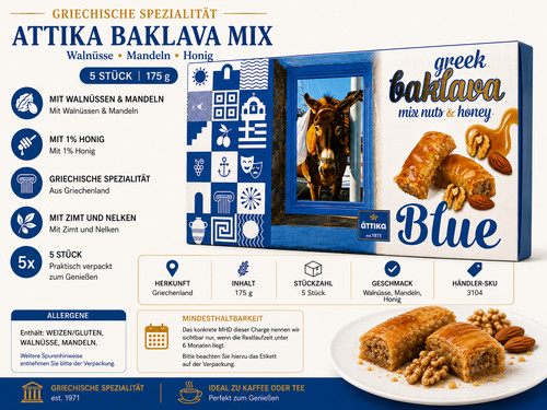Attika baklava mix - attika, 175g
