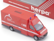 Herpa 045872 MB Sprinter Feuerwehr Frankfurt Kurierdienst wie NEU! OVP 1705-29-2