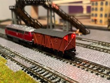 Spur N -gedeckter Güterwagen -Micro LED Schlusslicht - Ibertren