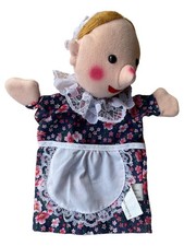 TCM Handpuppe Frau Blumenkleid