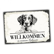 Hundeschild Willkommen Zuhause