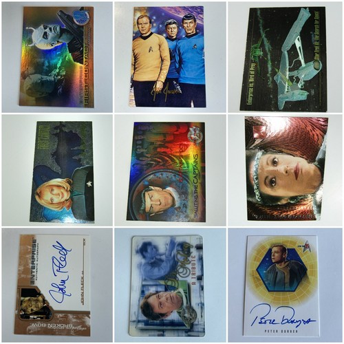 Star trek trading cards - star, foil