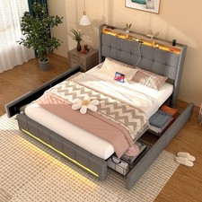 Modern Polsterbett Metall