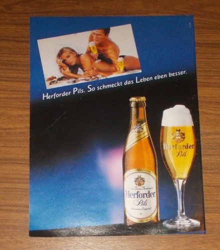 Seltene werbung herforder - werbung, pils
