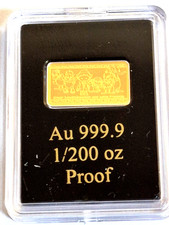 Goldbarren 1/200 oz