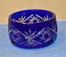 Bleikristall Kobalt blau