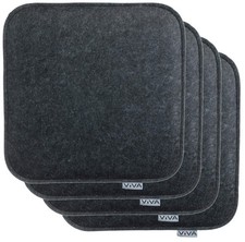 4er Set Sitzkissen aus Filz