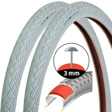 2x Set Fahrrad-Reifen Grau 28"