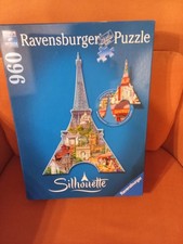 Puzzle-RAVENSBURGER-Original "Silhouette des Eifellturms PARIS" neu!! 960 Teile!