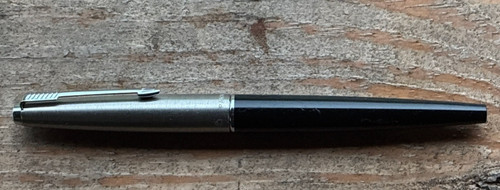 Parker black silver cap - 45, w/silver