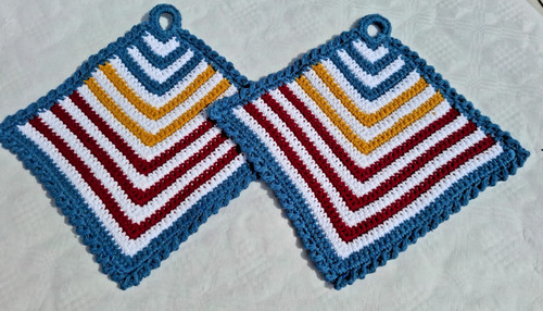 Topflappen raute - 2, topflappen,