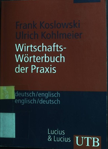 Wirtschafts wörterbuch der - wirtschafts-wörterbuch,