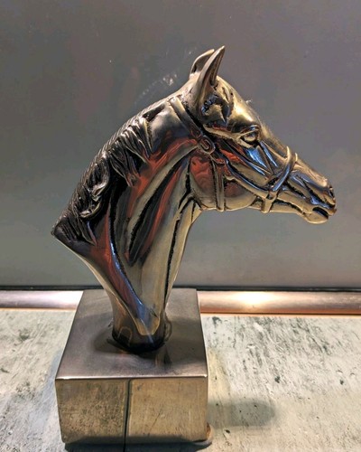 Pferdekopf skulptur messing - pferdekopf,