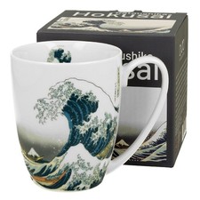 Porzellanbecher Mug 350 ml Hokusai Die große Welle Kaffeebecher Becher Tasse