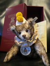 Steiff Club Teddy "Teddy Clown 1928" von 1993 mit Clubmagazinen+Flyern 