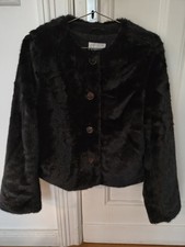 H&M neue schwarze Felljacke