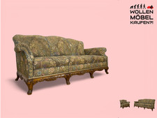 WMK Wunderschönes & gut erhaltenes 60er Jahre Sofa im Barock Stil mit tollem Bez