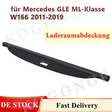 Schwarz Laderaumabdeckung Abdeckrollo Für Mercedes ML GLE W166 11-18 Kofferraum