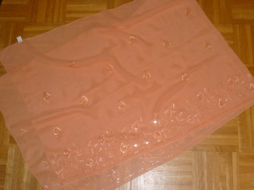 Schal orange stickerei - orange,