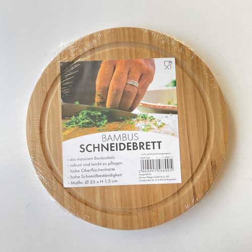 Rundes bambus schneidebrett - rundes, bambus-schneidebrett